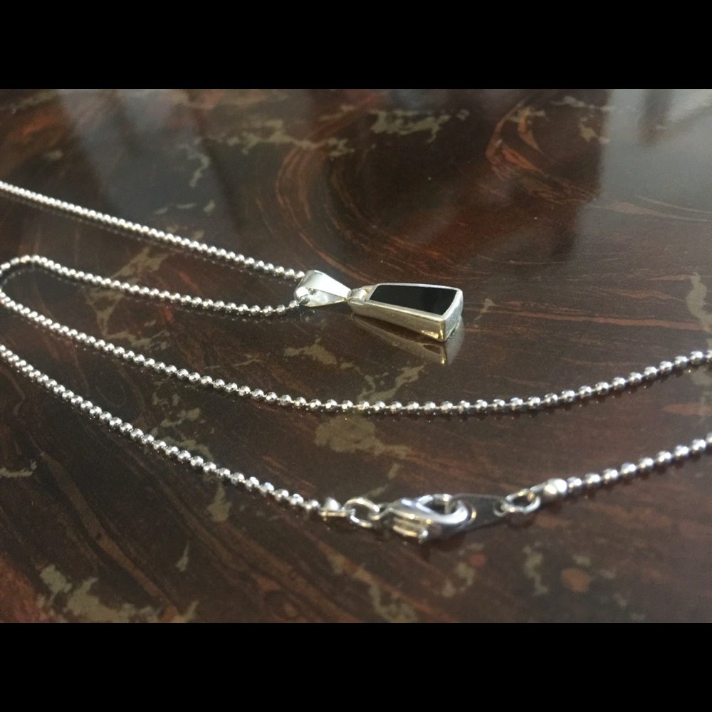 Petite Thai Silver Pendant Necklace